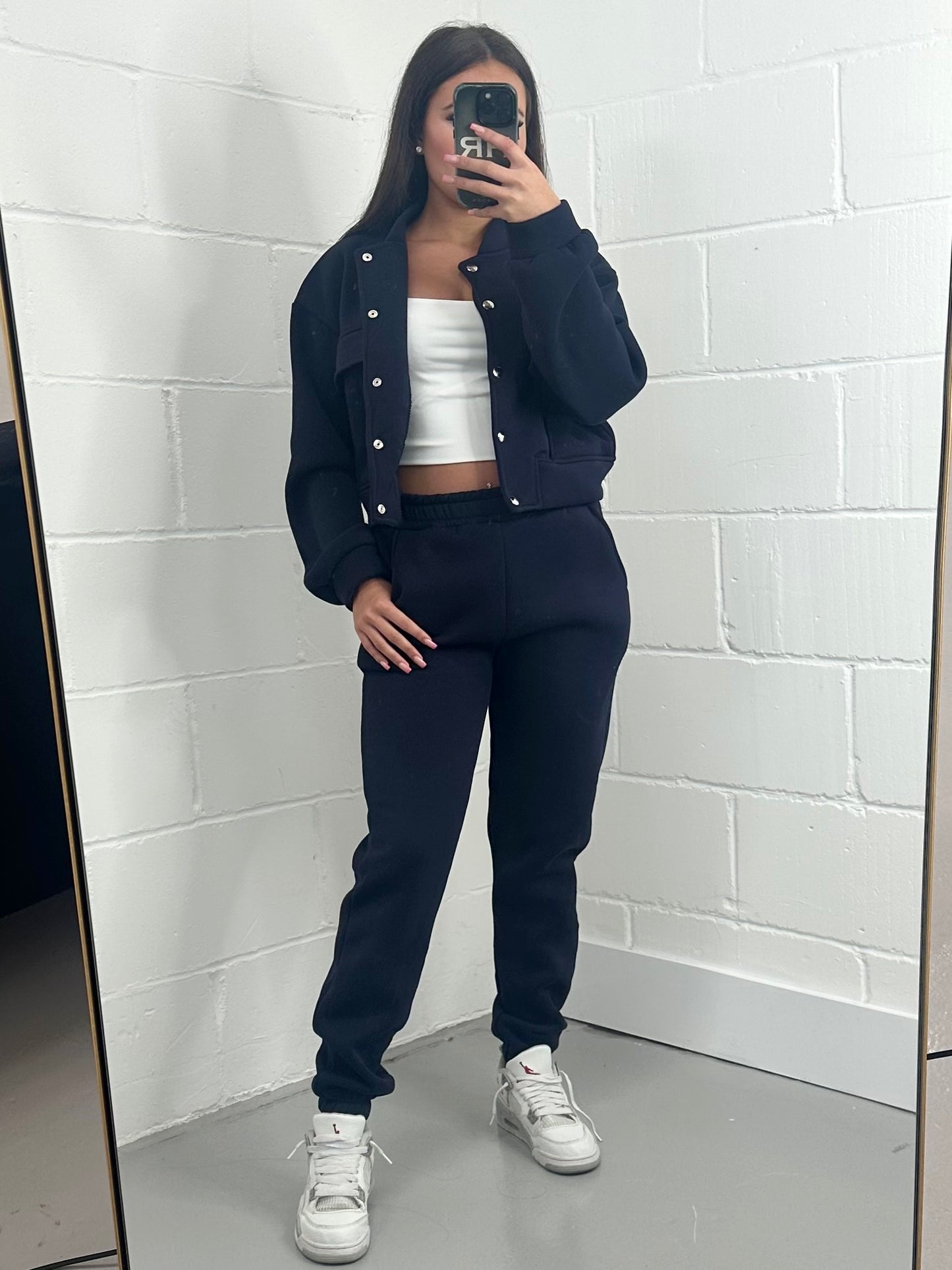 ELENI BOMBER TRACKSUIT SET - NAVY